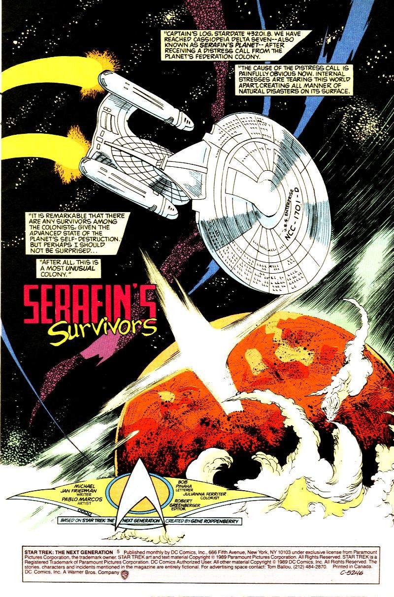 Read online Star Trek: The Next Generation (1989) comic -  Issue #5 - 2