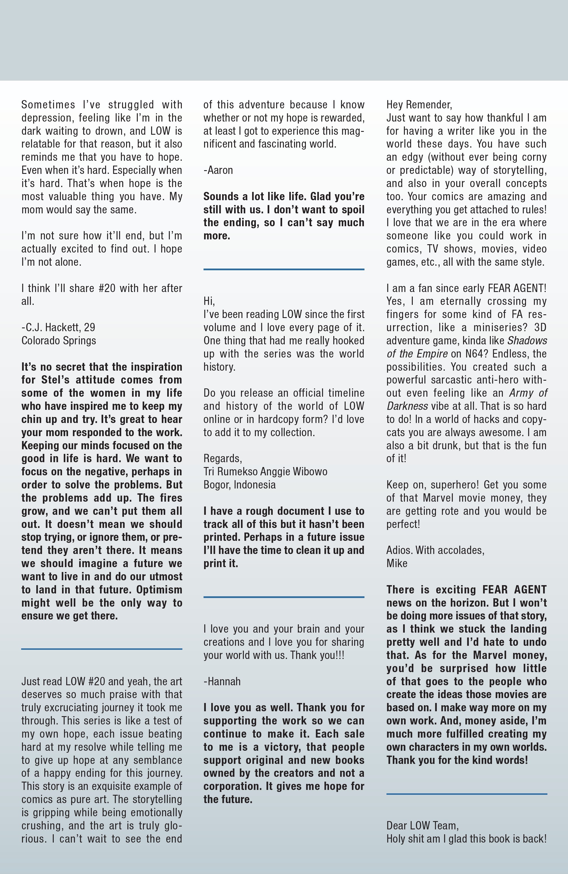 Read online Low comic -  Issue #21 - 23