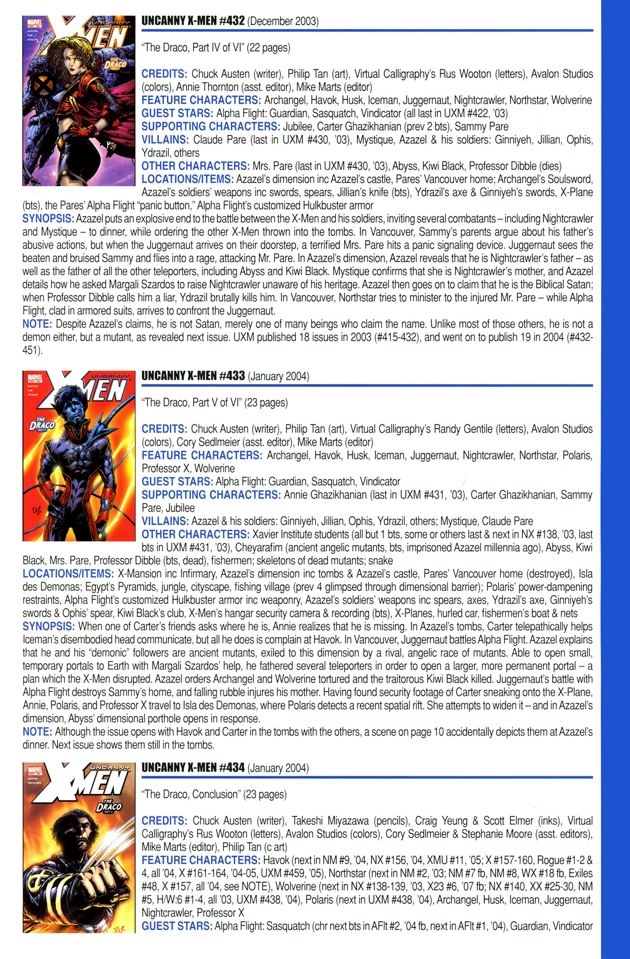Read online Official Index to the Marvel Universe comic -  Issue #11 - 55