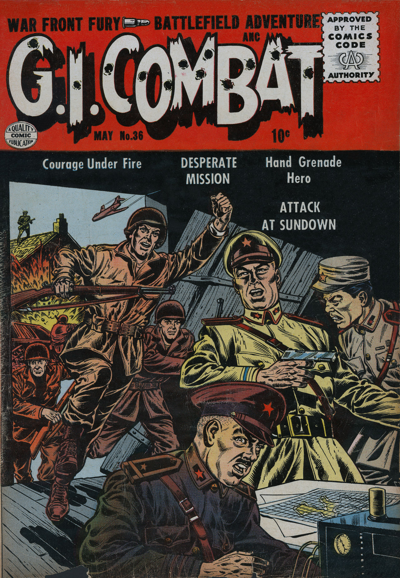 Read online G.I. Combat (1952) comic -  Issue #36 - 1