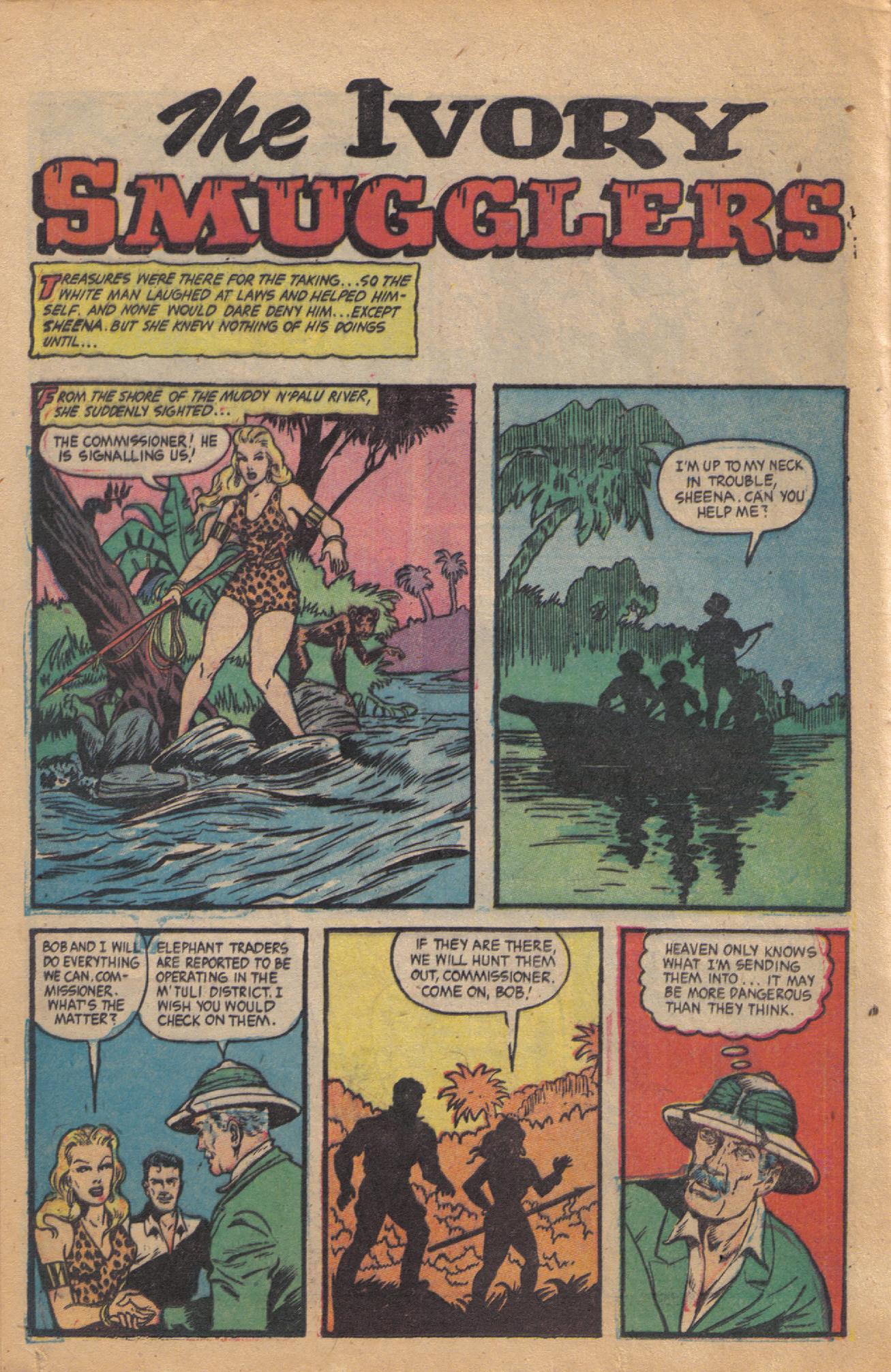 Read online Sheena, Queen of the Jungle (1942) comic -  Issue #18 - 14