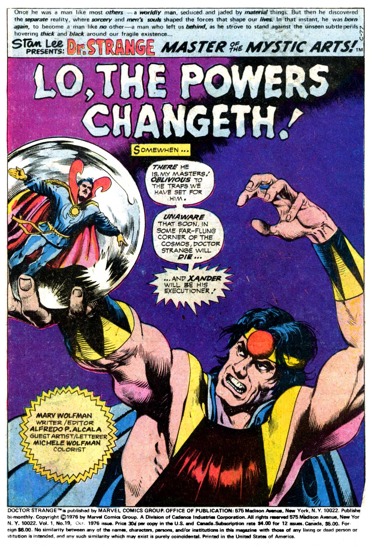 Read online Doctor Strange (1974) comic -  Issue #19 - 2