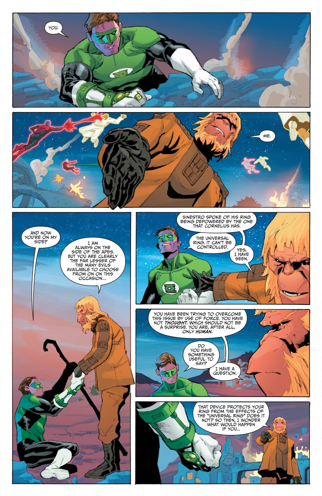 Read online Planet of the Apes/Green Lantern comic -  Issue #6 - 13