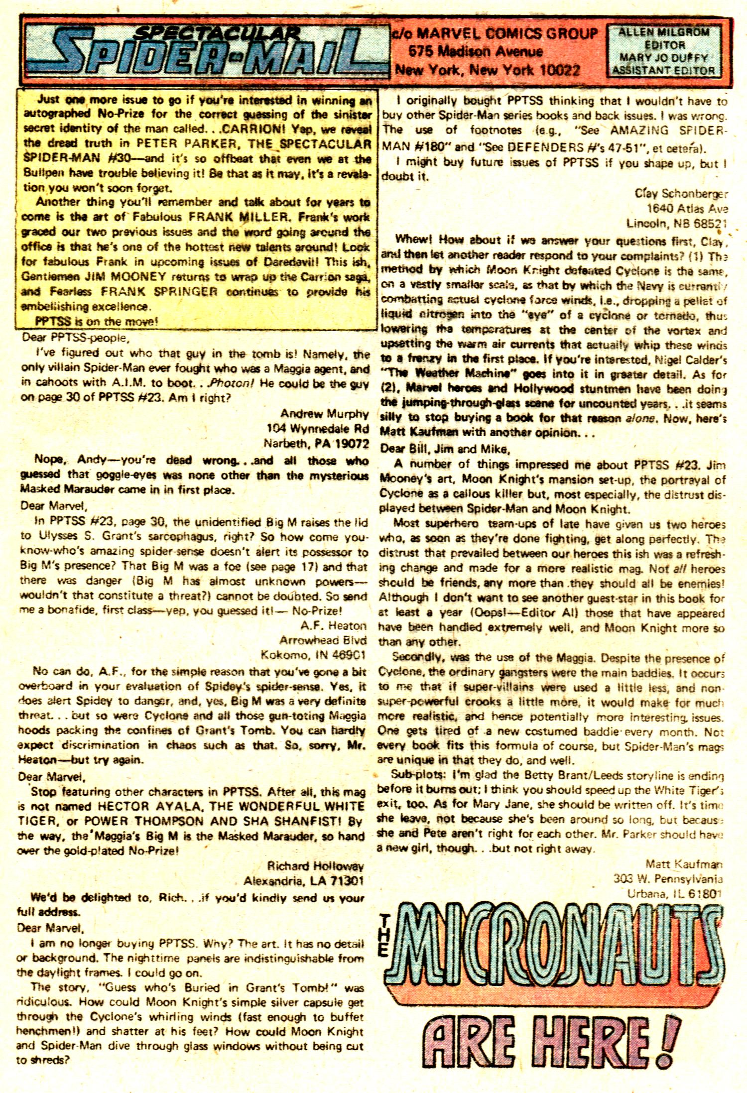 Read online The Spectacular Spider-Man (1976) comic -  Issue #29 - 20