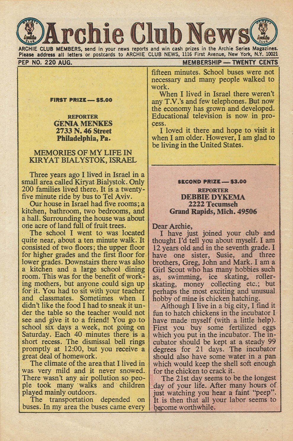 Read online Pep Comics comic -  Issue #220 - 11