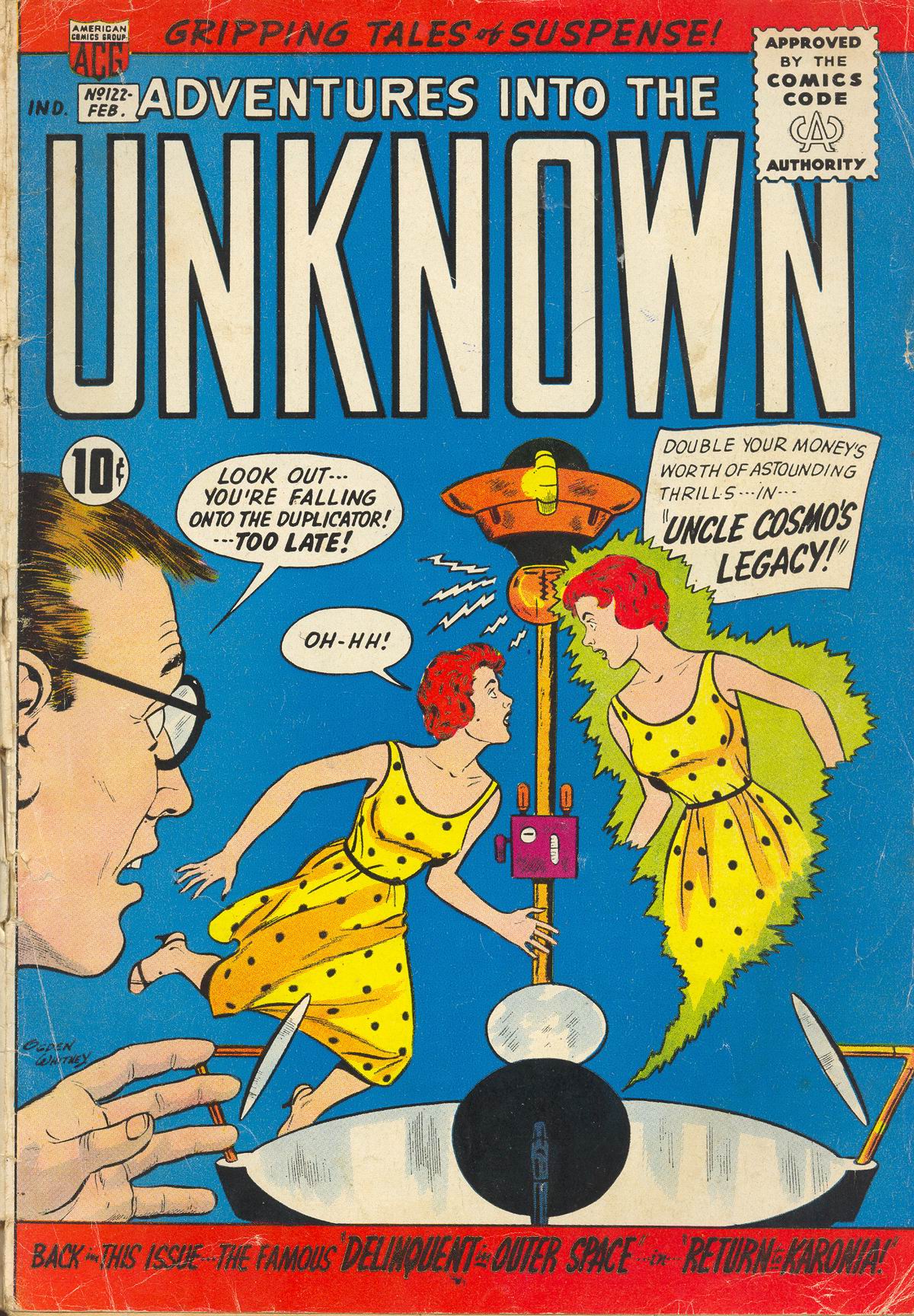 Read online Adventures Into The Unknown comic -  Issue #122 - 1