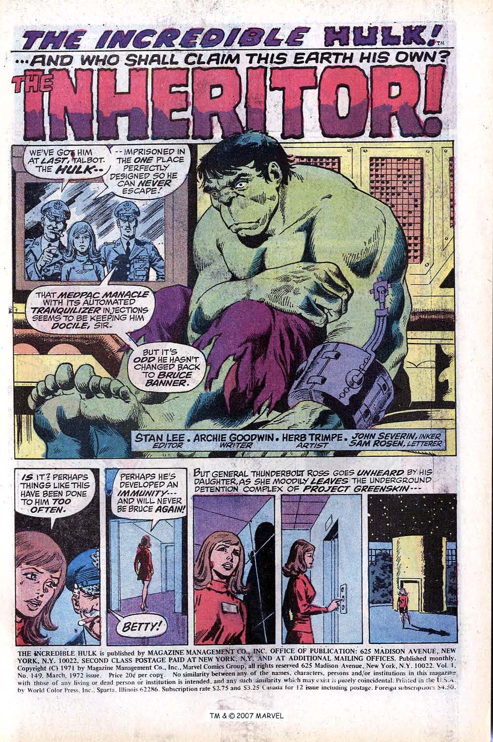 Read online The Incredible Hulk (1968) comic -  Issue #149 - 3