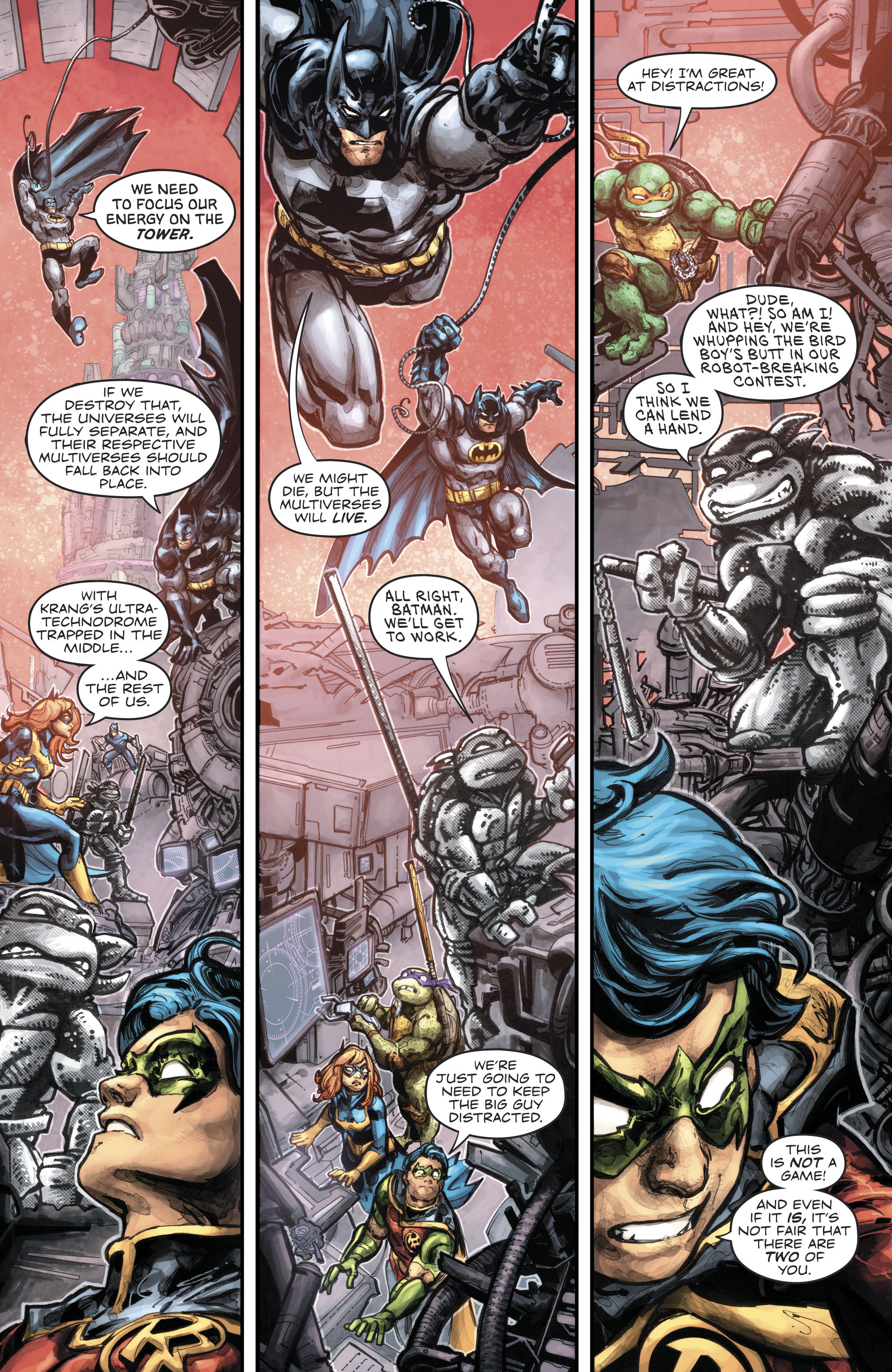Read online Batman/Teenage Mutant Ninja Turtles III comic -  Issue #6 - 7