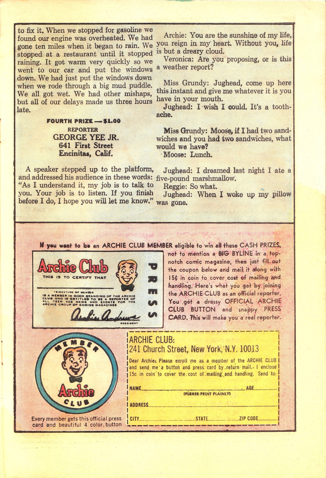 Read online Jughead (1965) comic -  Issue #127 - 11