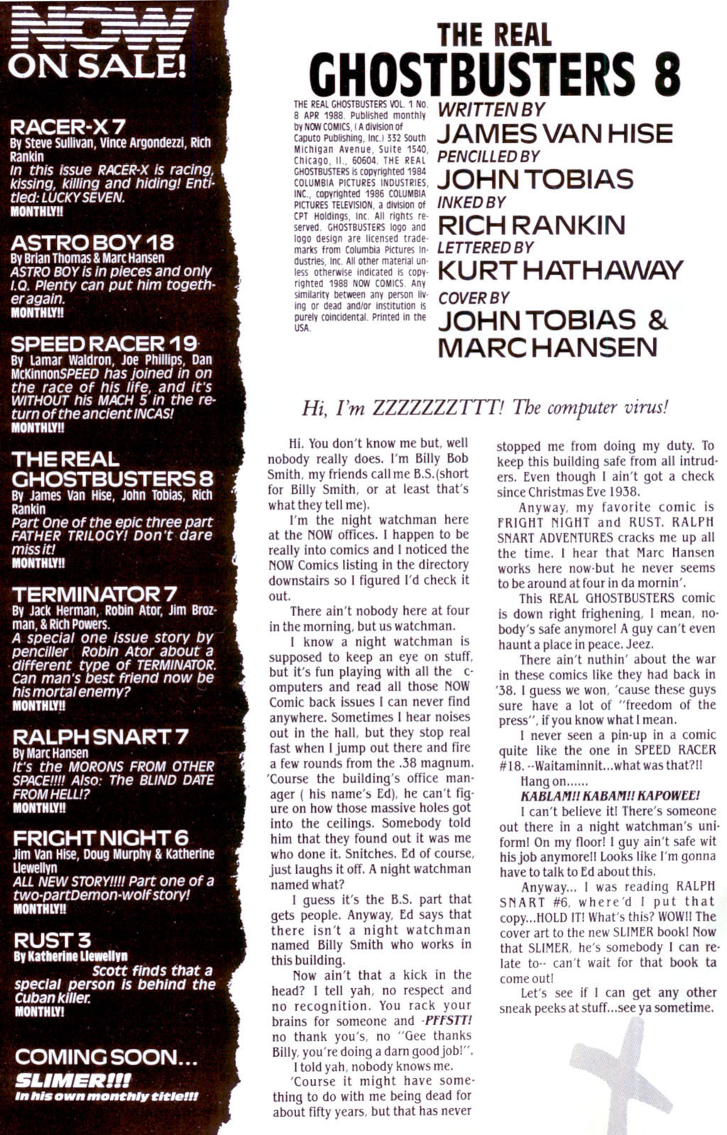 Read online Real Ghostbusters comic -  Issue #8 - 2