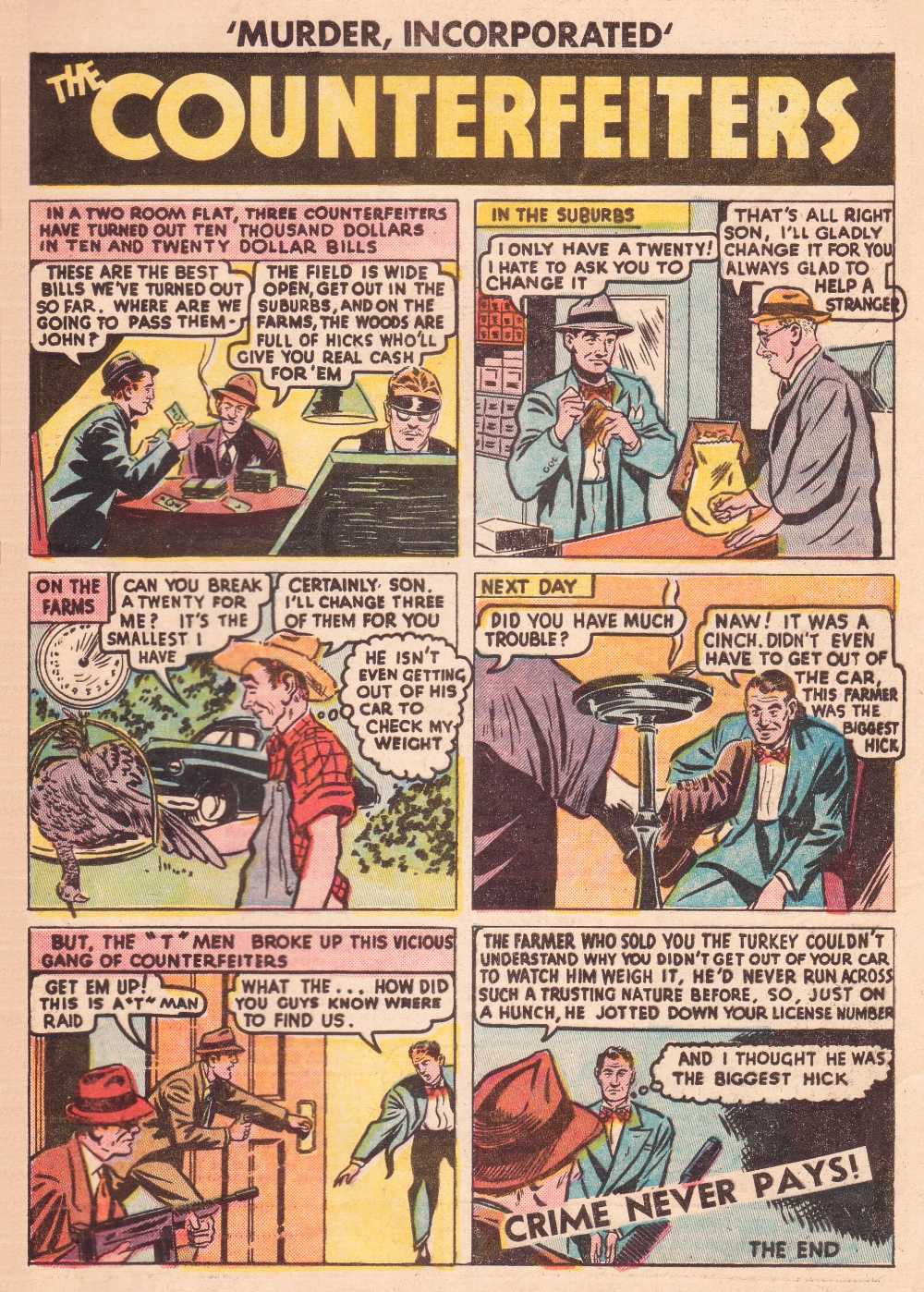 Read online Murder Incorporated (1948) comic -  Issue #8 - 33