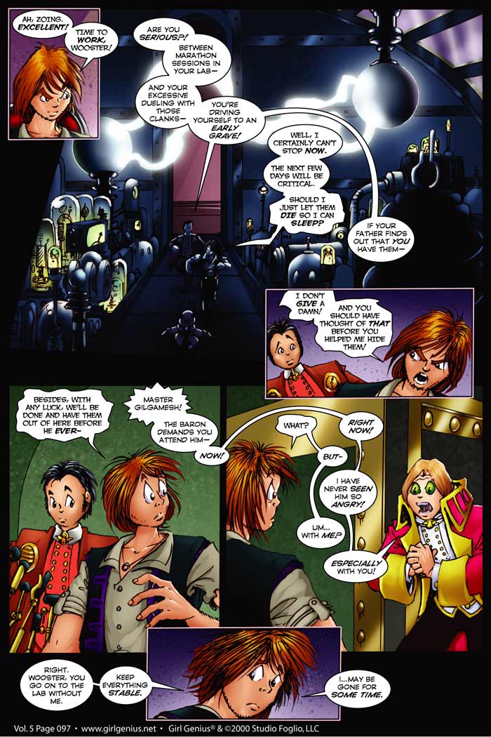 Read online Girl Genius (2002) comic -  Issue #5 - 98