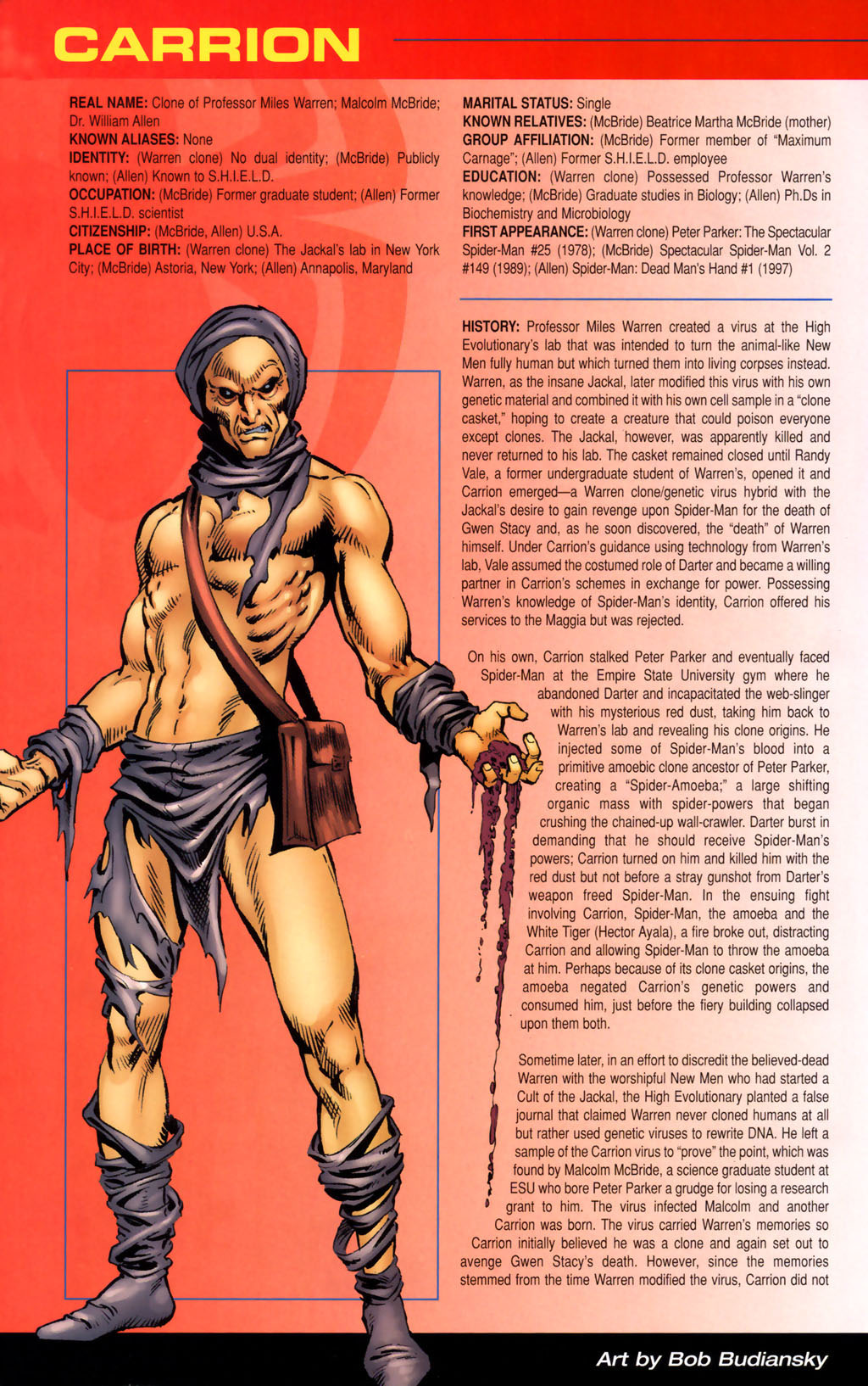 Read online Official Handbook of the Marvel Universe: Spider-Man 2005 comic -  Issue # Full - 6