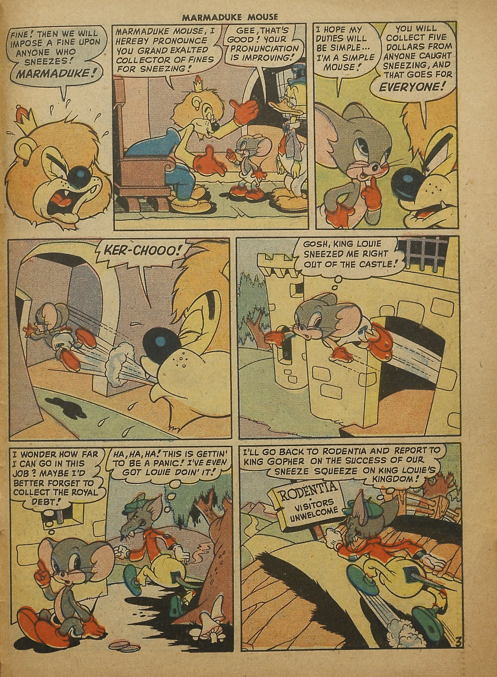 Read online Marmaduke Mouse comic -  Issue #12 - 31
