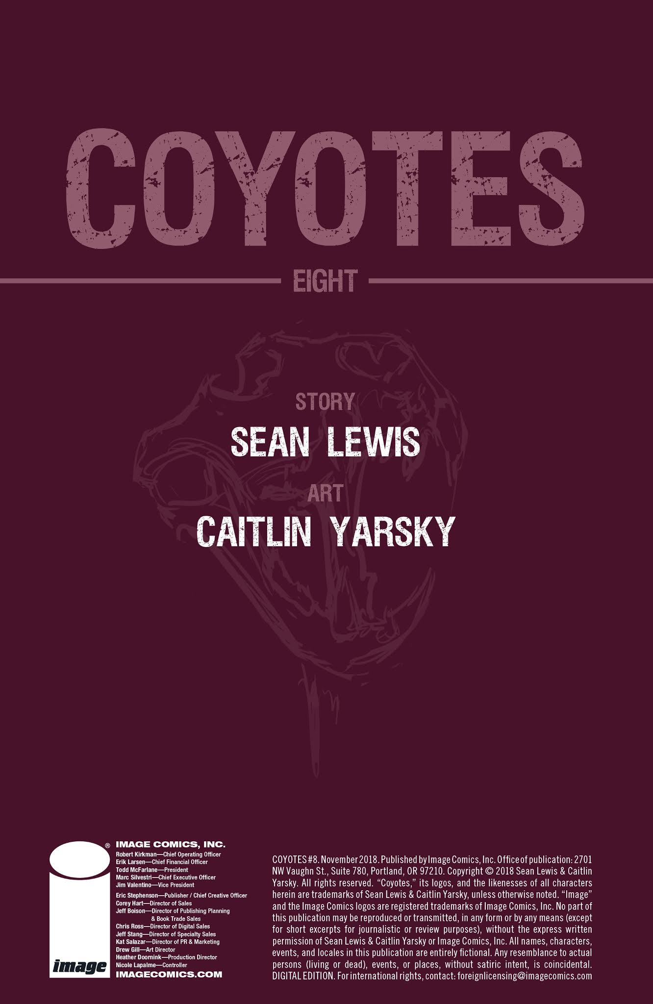 Read online Coyotes comic -  Issue #8 - 2