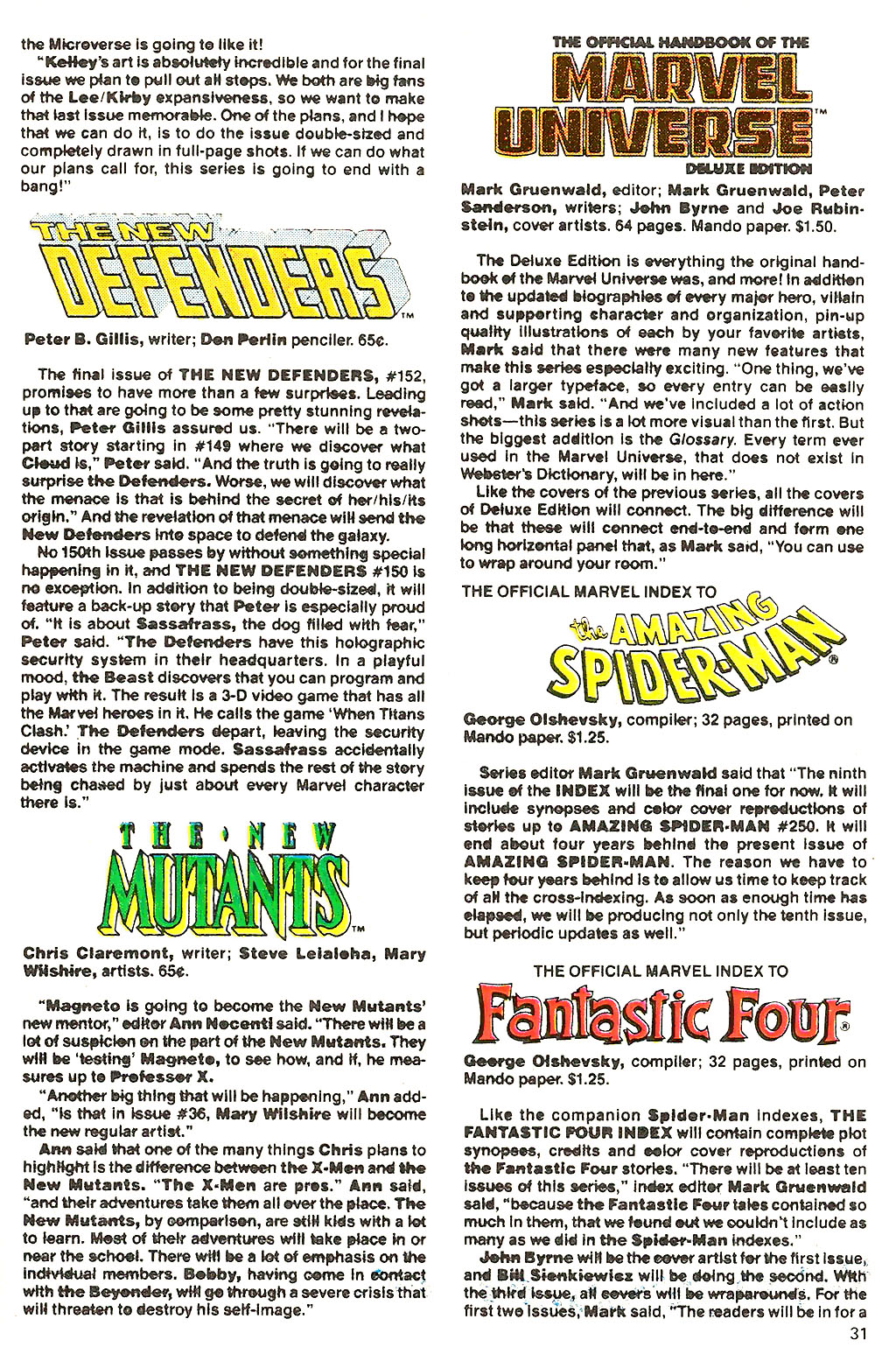 Marvel Age issue Annual 1 - Page 34