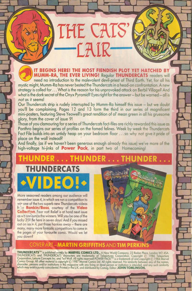 Read online ThunderCats (1987) comic -  Issue #17 - 2