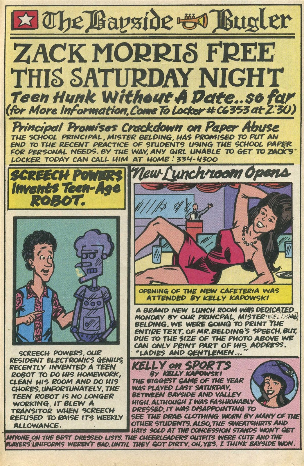 Read online Saved By The Bell comic -  Issue #3 - 30