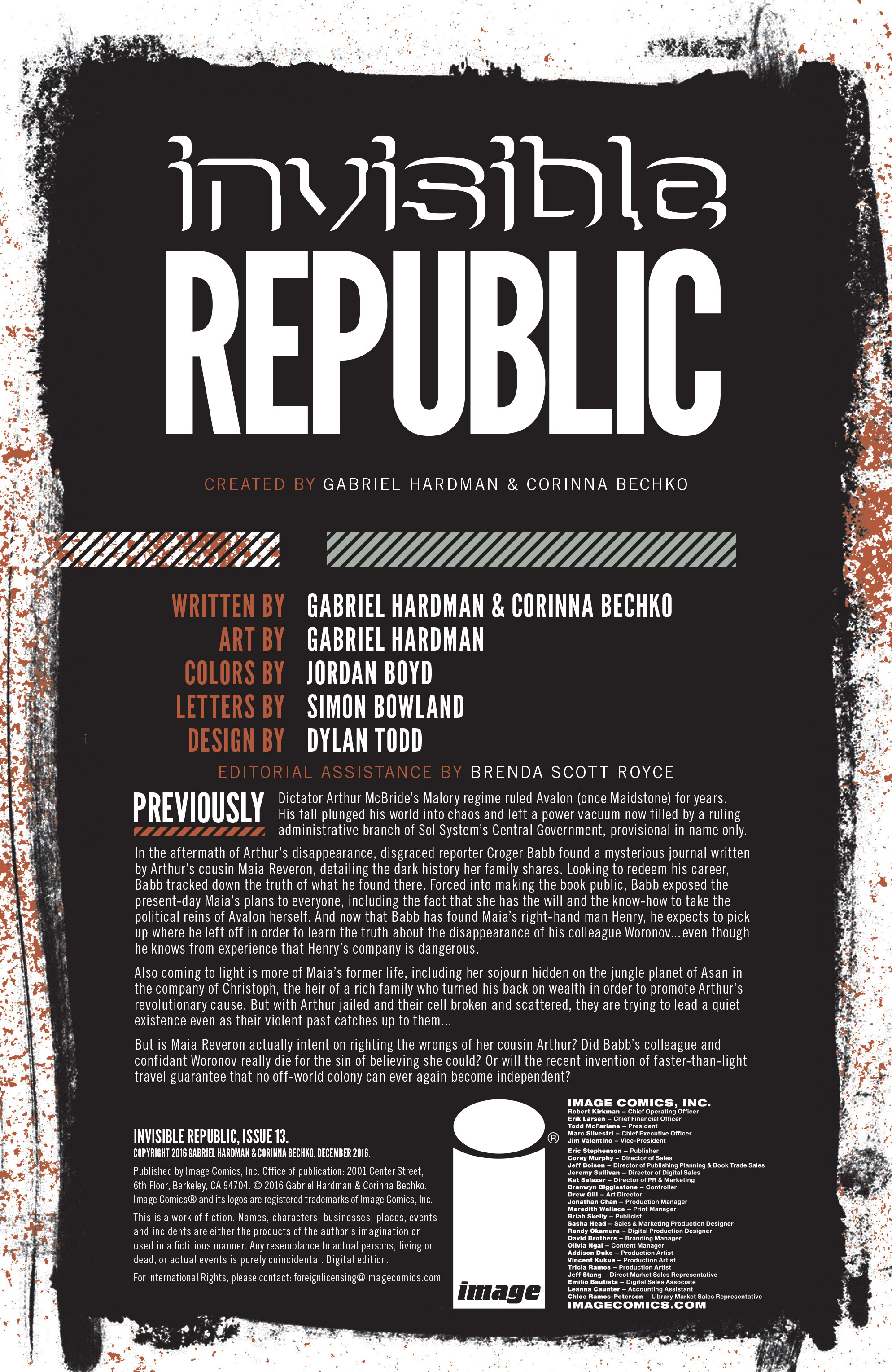 Read online Invisible Republic comic -  Issue #13 - 2