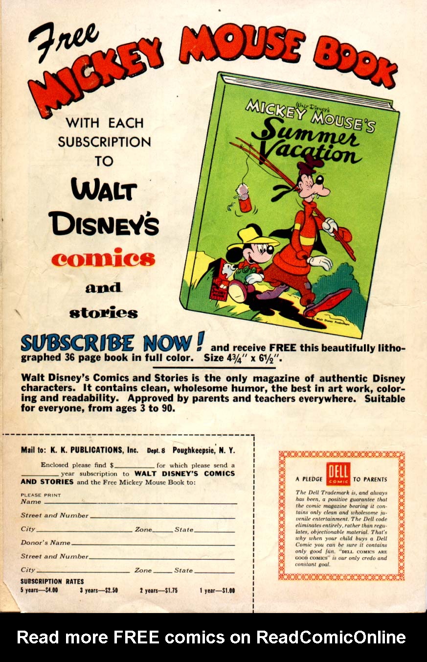 Read online Walt Disney's Comics and Stories comic -  Issue #179 - 36