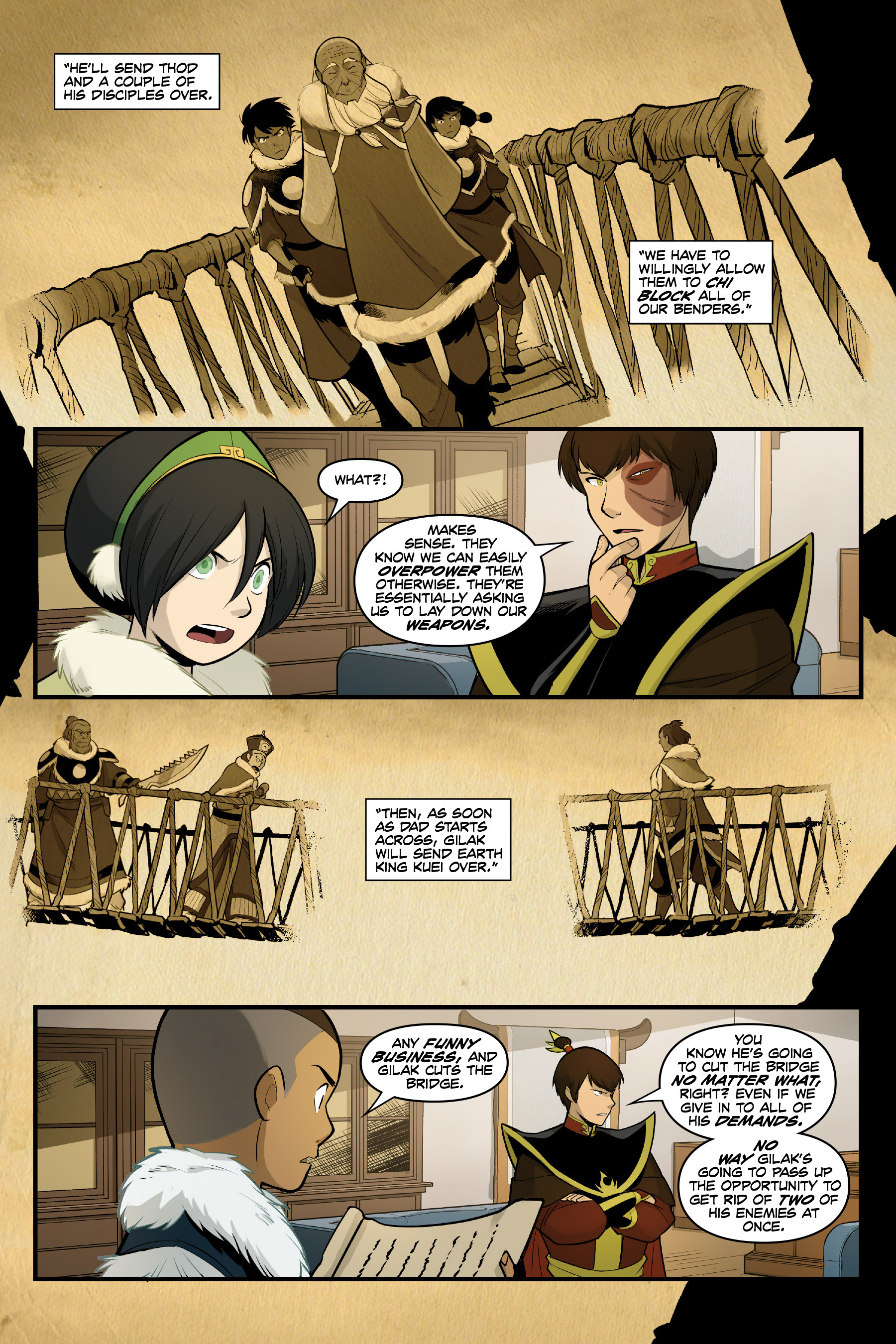 Read online Nickelodeon Avatar: The Last Airbender - North and South comic -  Issue #3 - 44