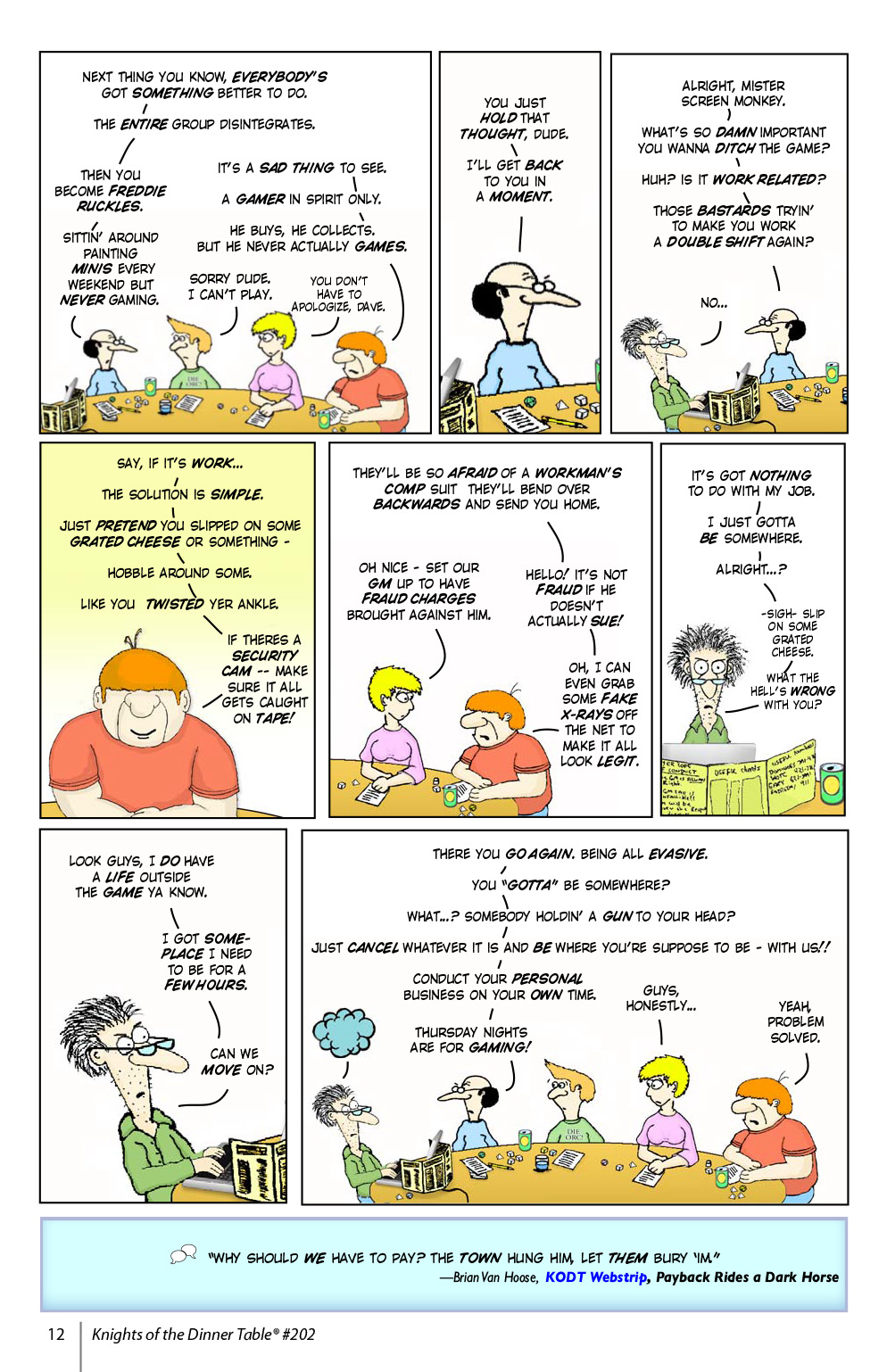 Read online Knights of the Dinner Table comic -  Issue #202 - 14