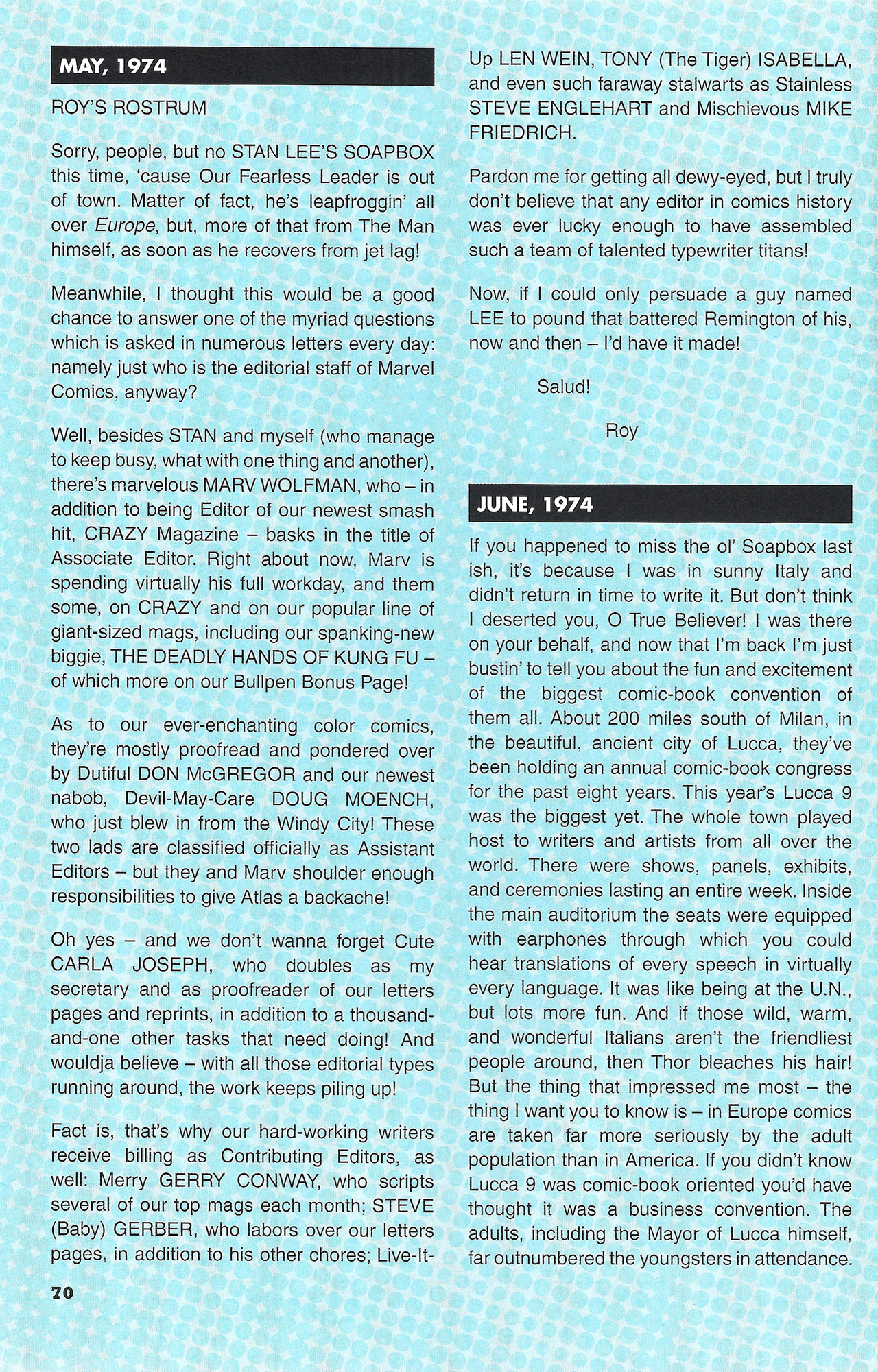 Read online Stan's Soapbox: The Collection comic -  Issue # TPB - 61