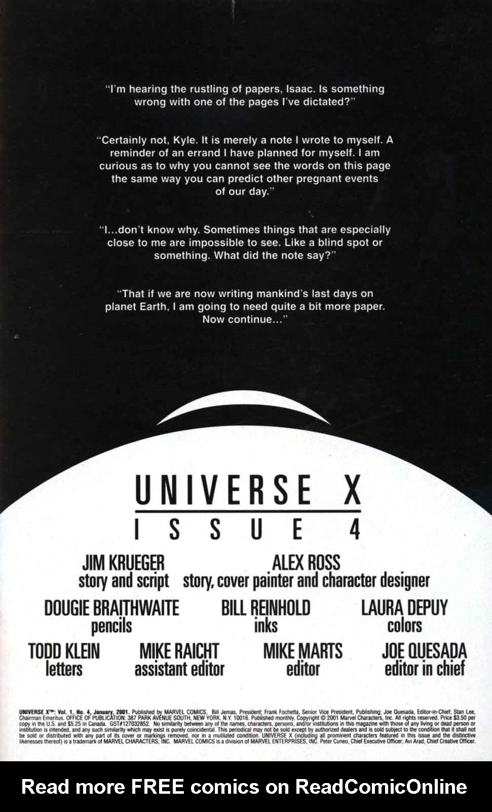 Read online Universe X comic -  Issue #4 - 2
