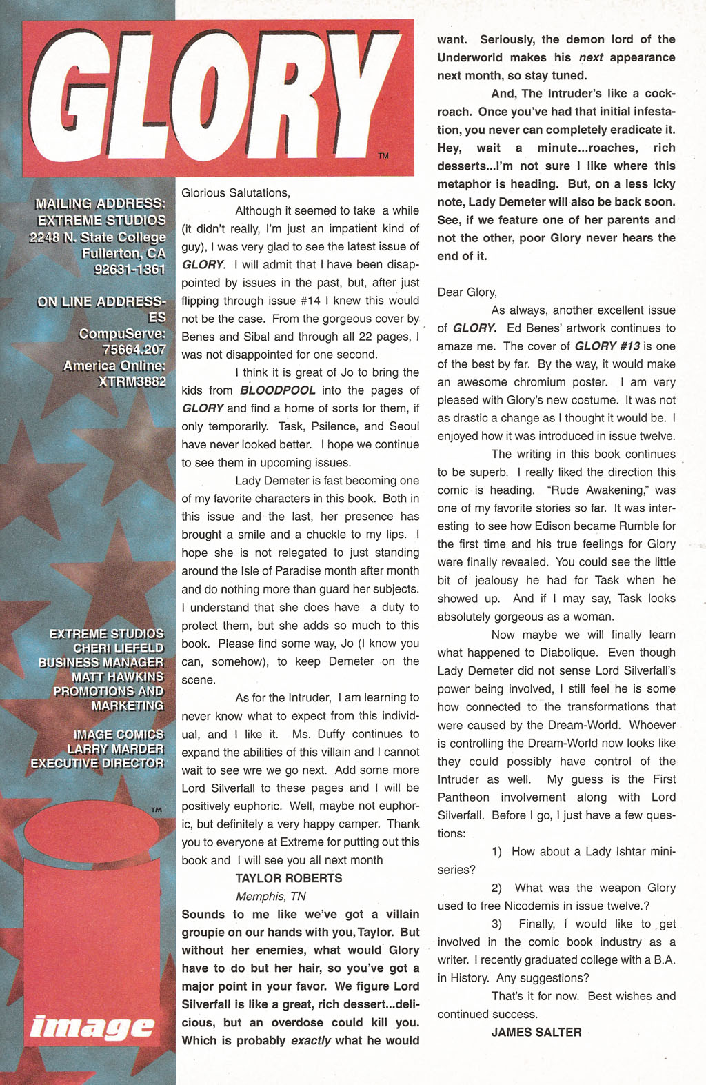 Read online Glory comic -  Issue #15 - 23