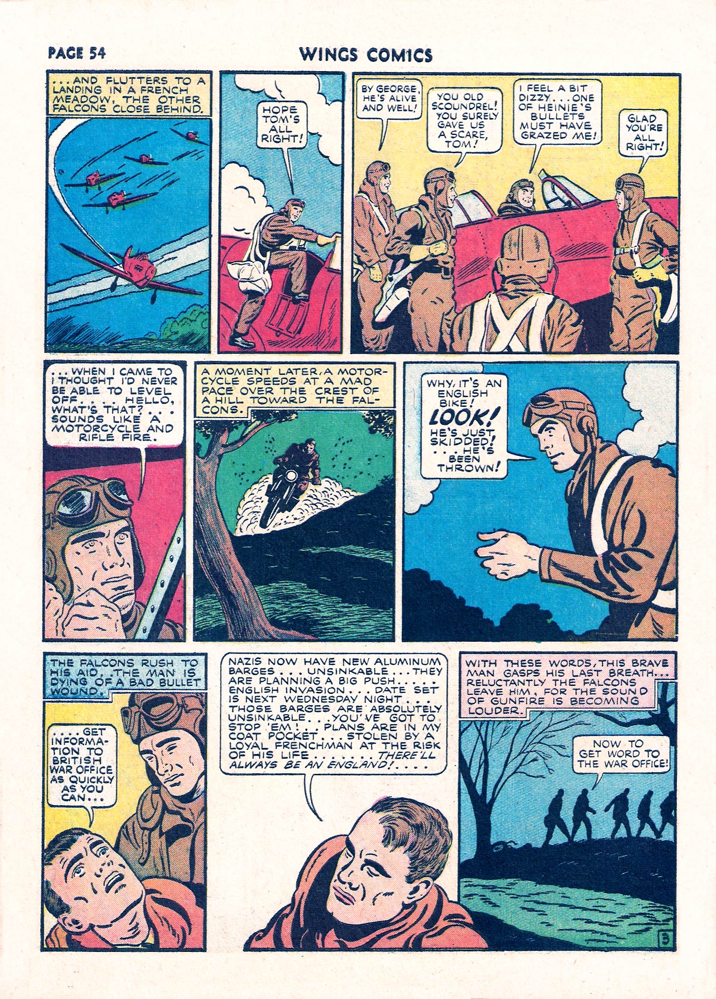 Read online Wings Comics comic -  Issue #9 - 56