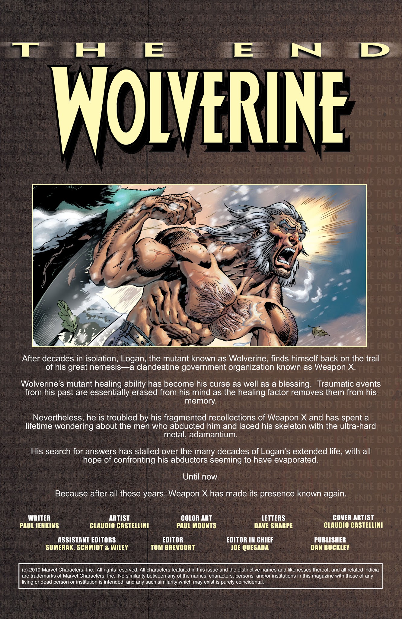 Read online Wolverine: The End comic -  Issue #2 - 2