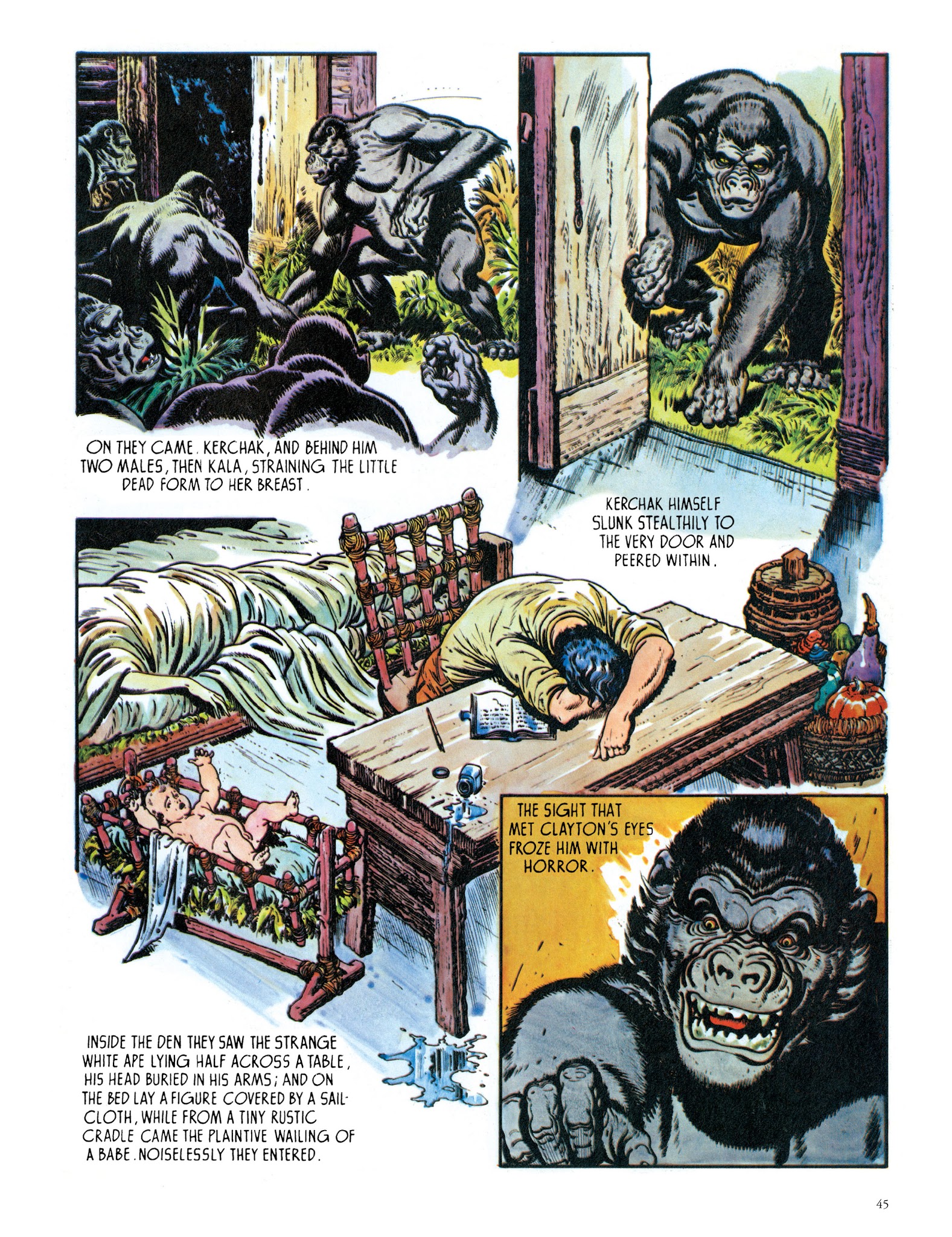 Read online Edgar Rice Burroughs' Tarzan: Burne Hogarth's Lord of the Jungle comic -  Issue # TPB - 47