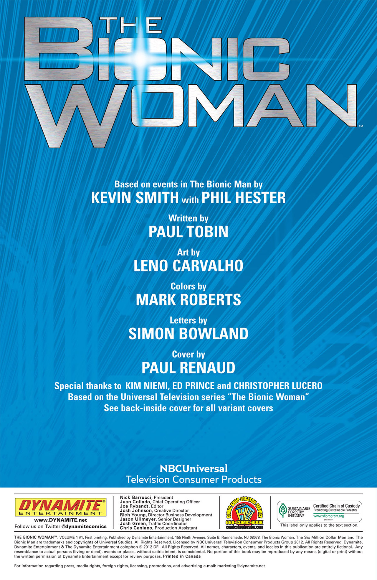 Read online The Bionic Woman comic -  Issue #1 - 2