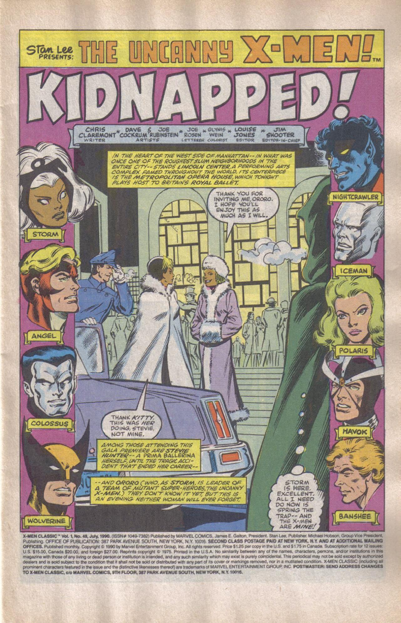 Read online X-Men Classic comic -  Issue #49 - 2