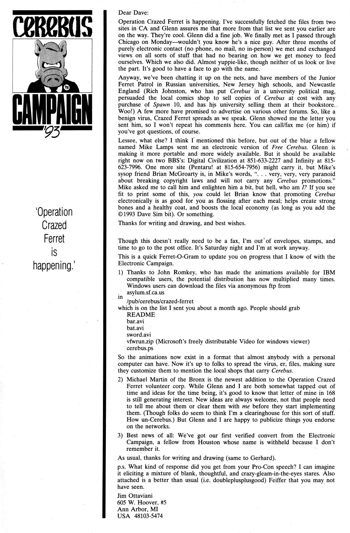 Read online Cerebus comic -  Issue #172 - 29