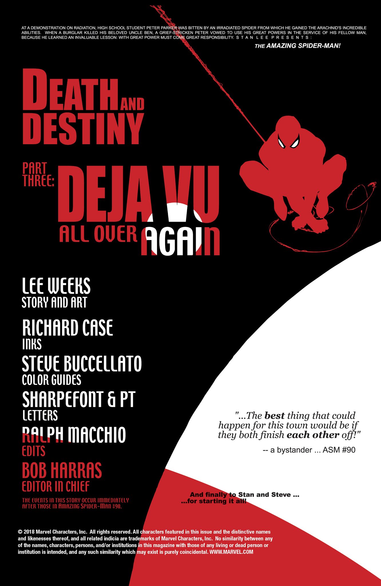 Read online Spider-Man: Death and Destiny comic -  Issue #3 - 2