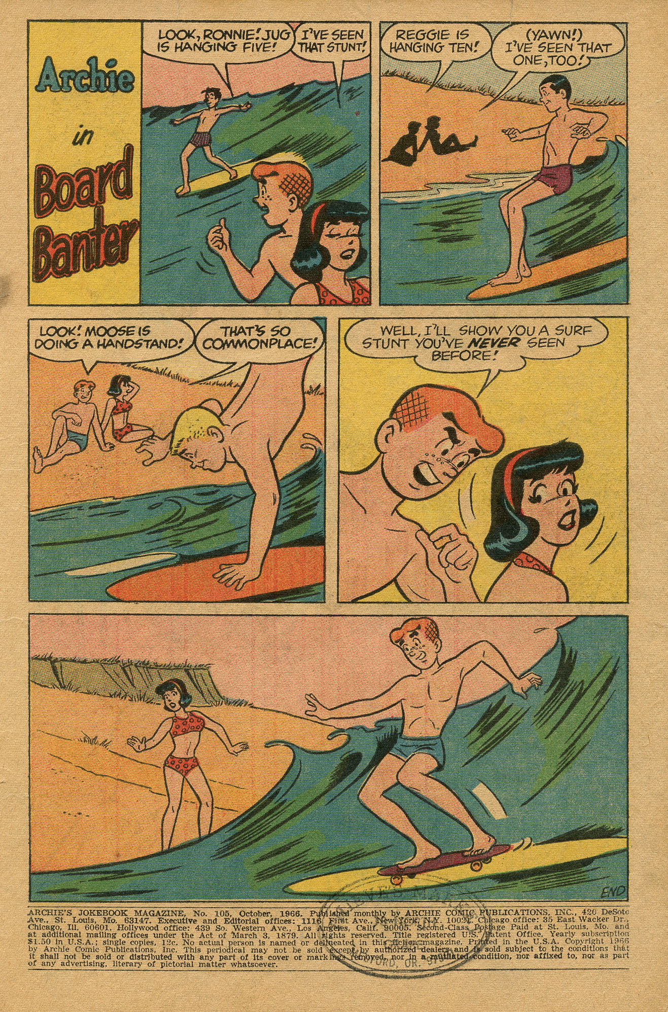 Read online Archie's Joke Book Magazine comic -  Issue #105 - 3