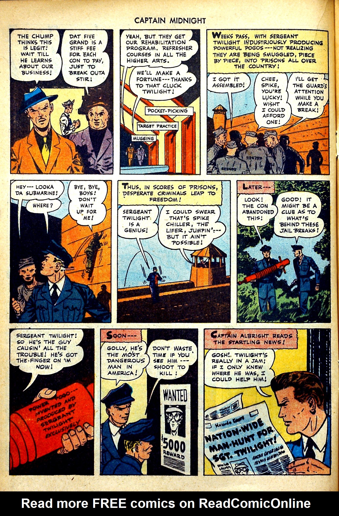 Read online Captain Midnight (1942) comic -  Issue #35 - 17