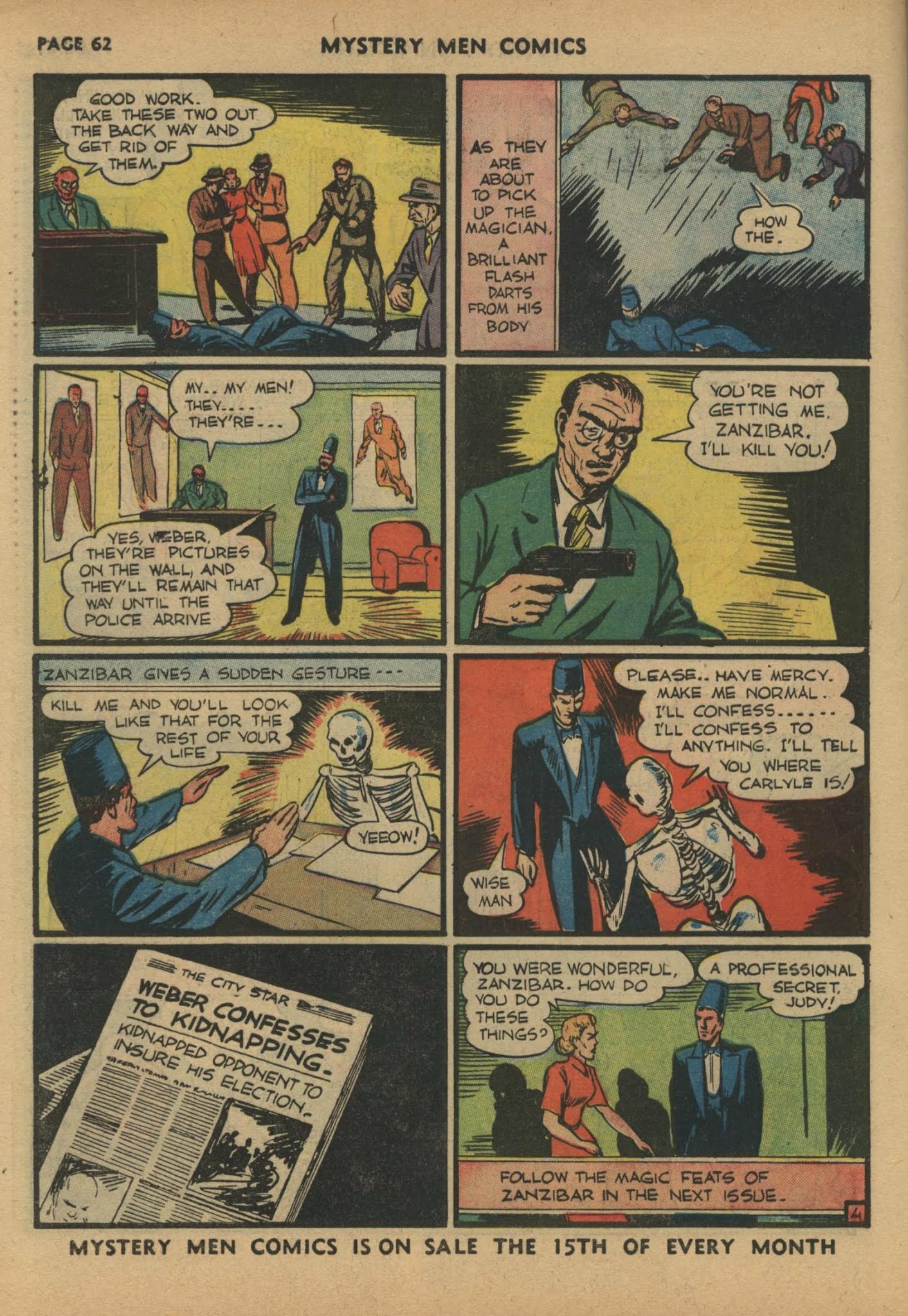 Read online Mystery Men Comics comic -  Issue #17 - 64