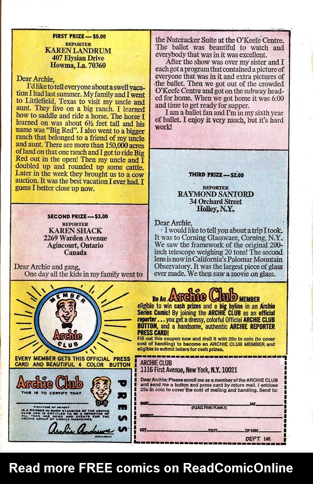 Read online Archie (1960) comic -  Issue #210 - 27