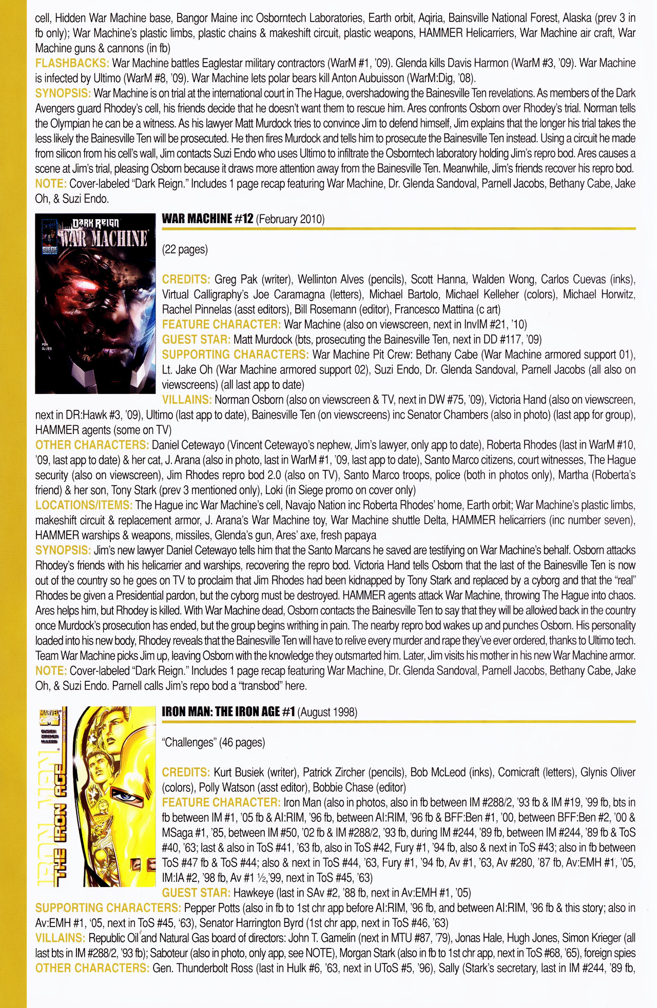 Read online Official Index to the Marvel Universe comic -  Issue #14 - 42