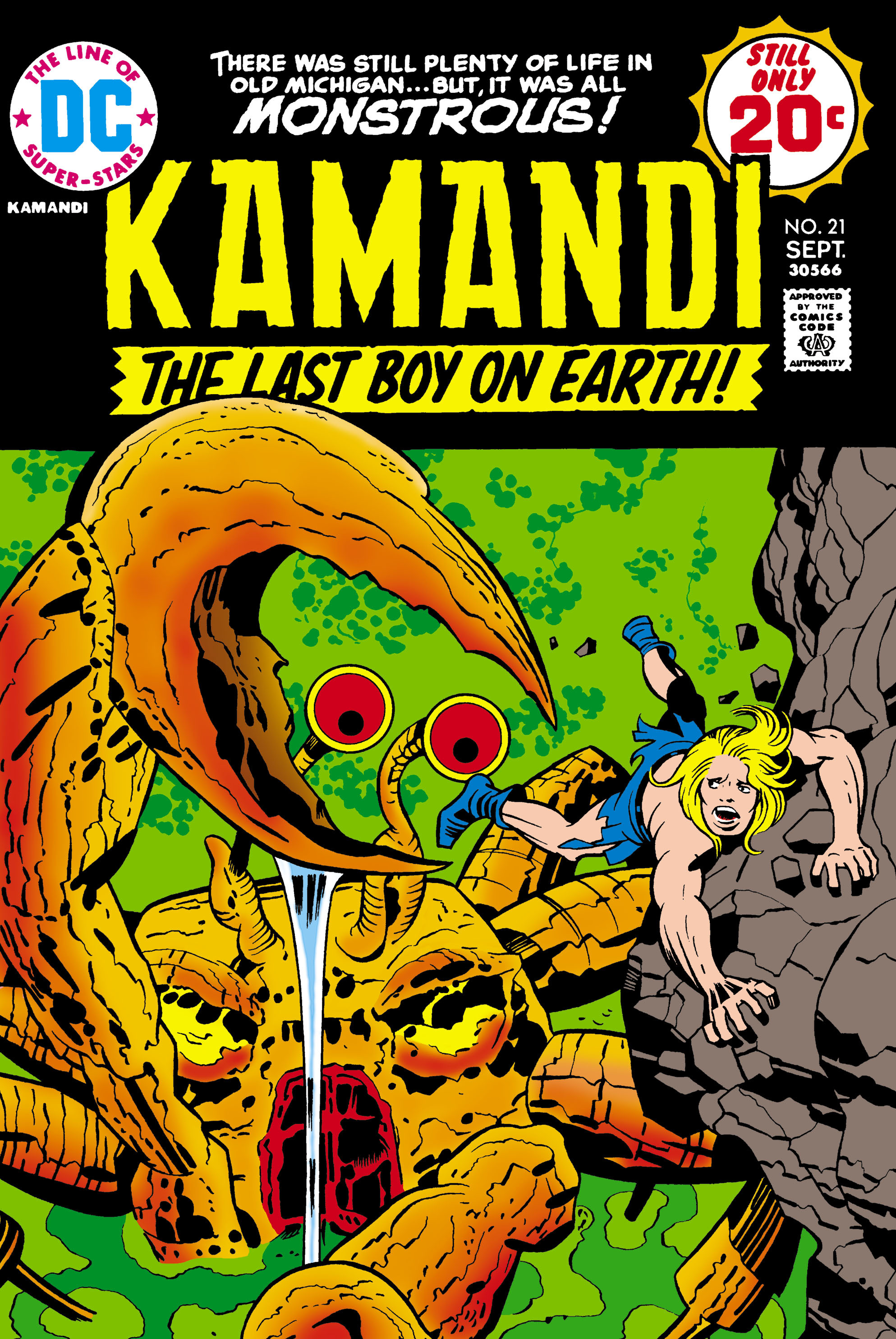 Read online Kamandi, The Last Boy On Earth comic -  Issue #21 - 1