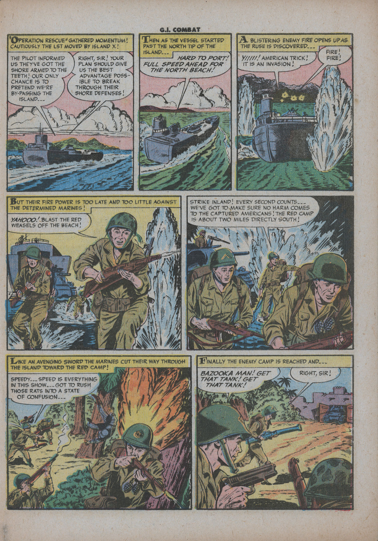 Read online G.I. Combat (1952) comic -  Issue #28 - 29