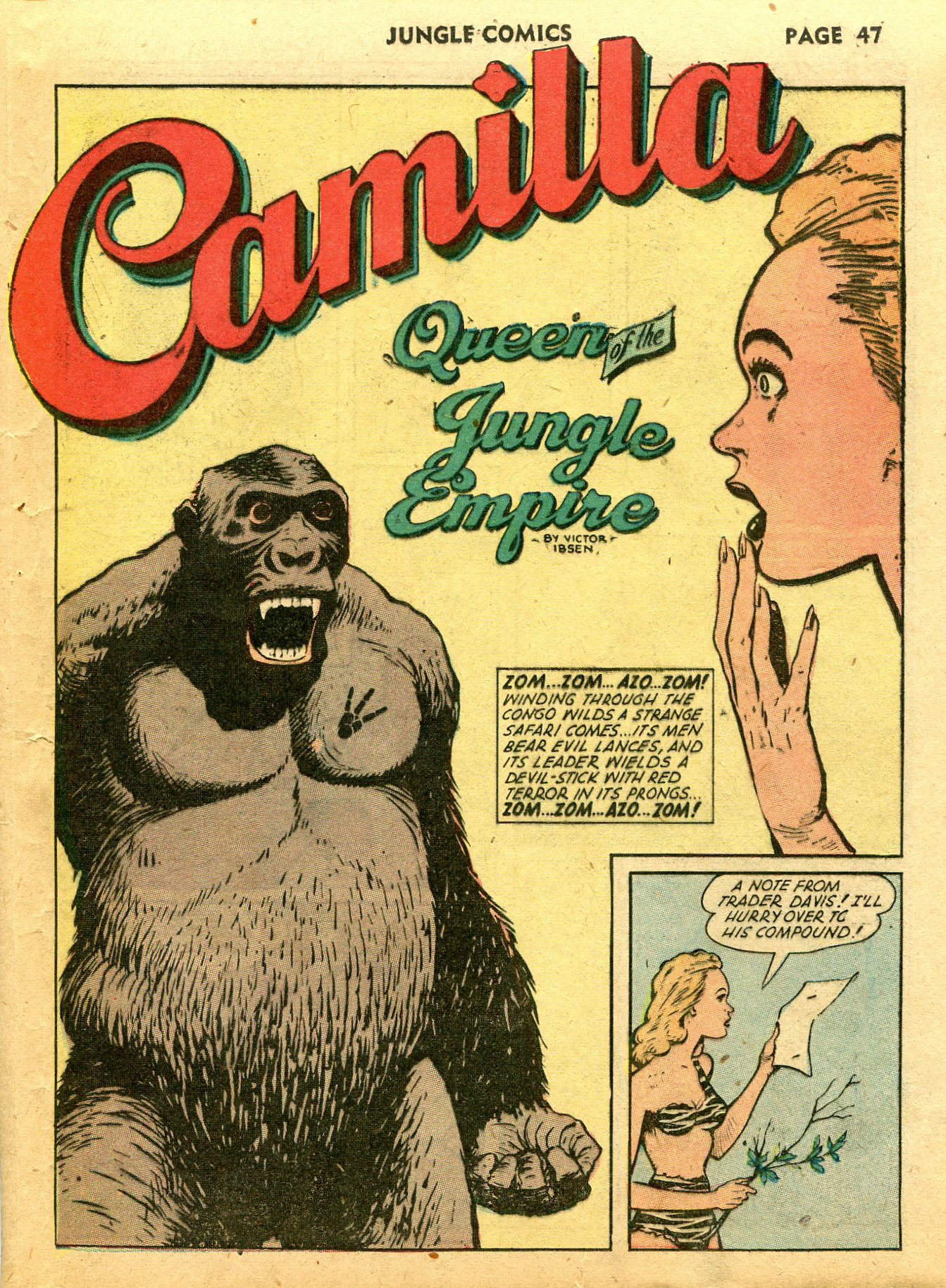 Read online Jungle Comics comic -  Issue #39 - 49