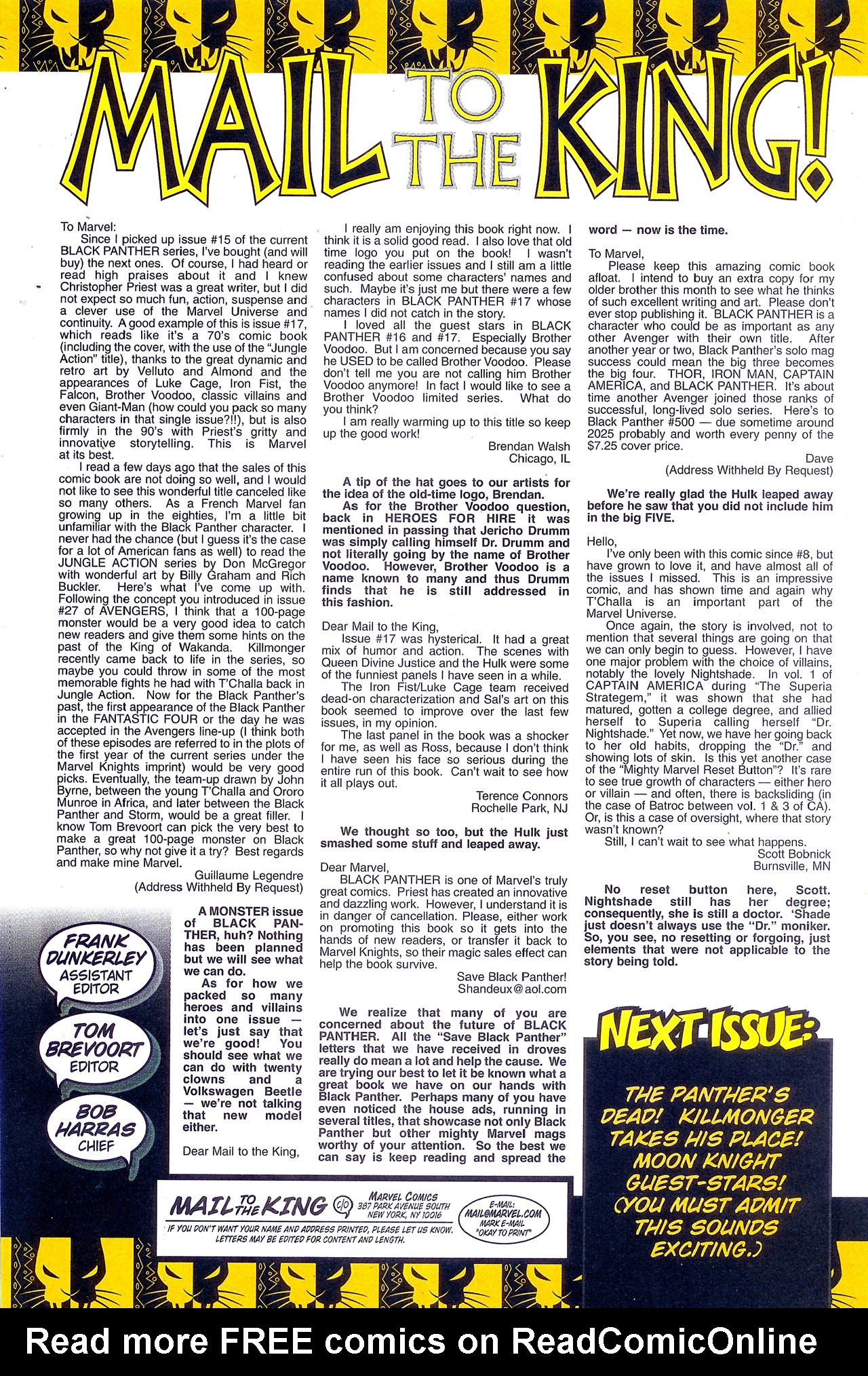 Read online Black Panther (1998) comic -  Issue #20 - 24