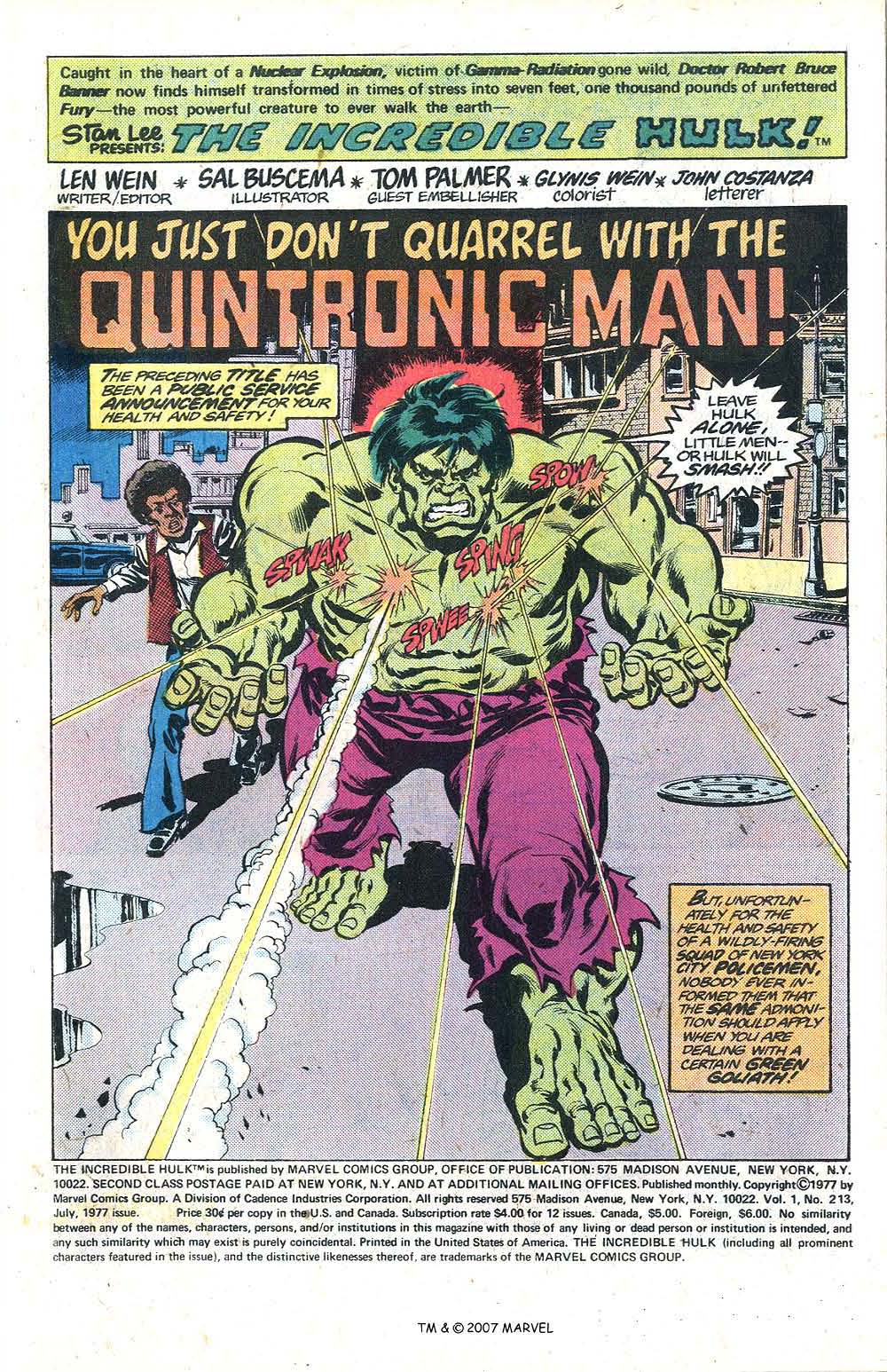 Read online The Incredible Hulk (1968) comic -  Issue #213 - 3