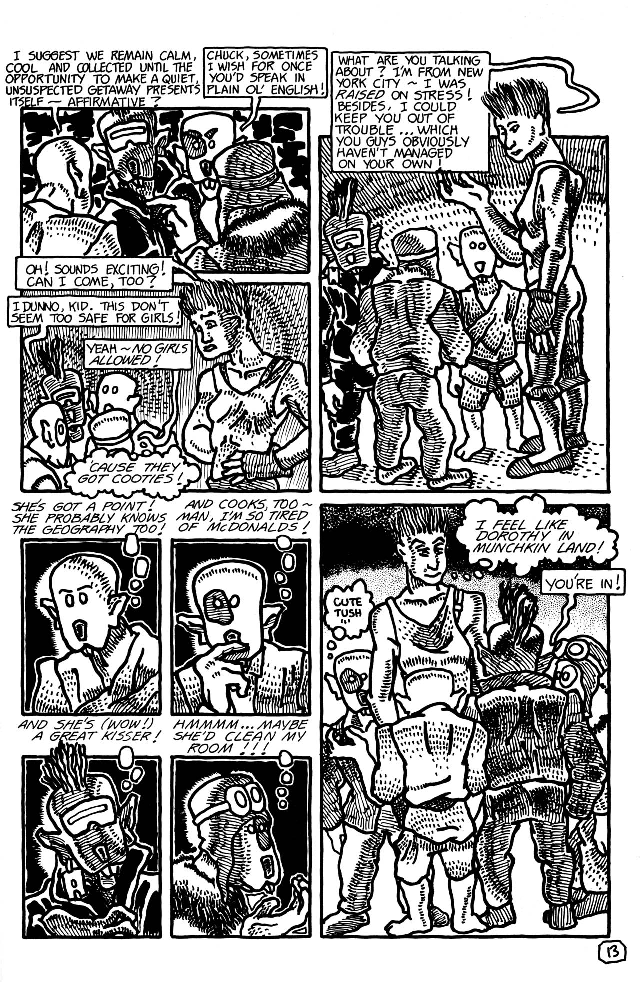 Read online Adolescent Radioactive Black Belt Hamsters comic -  Issue #5 - 15