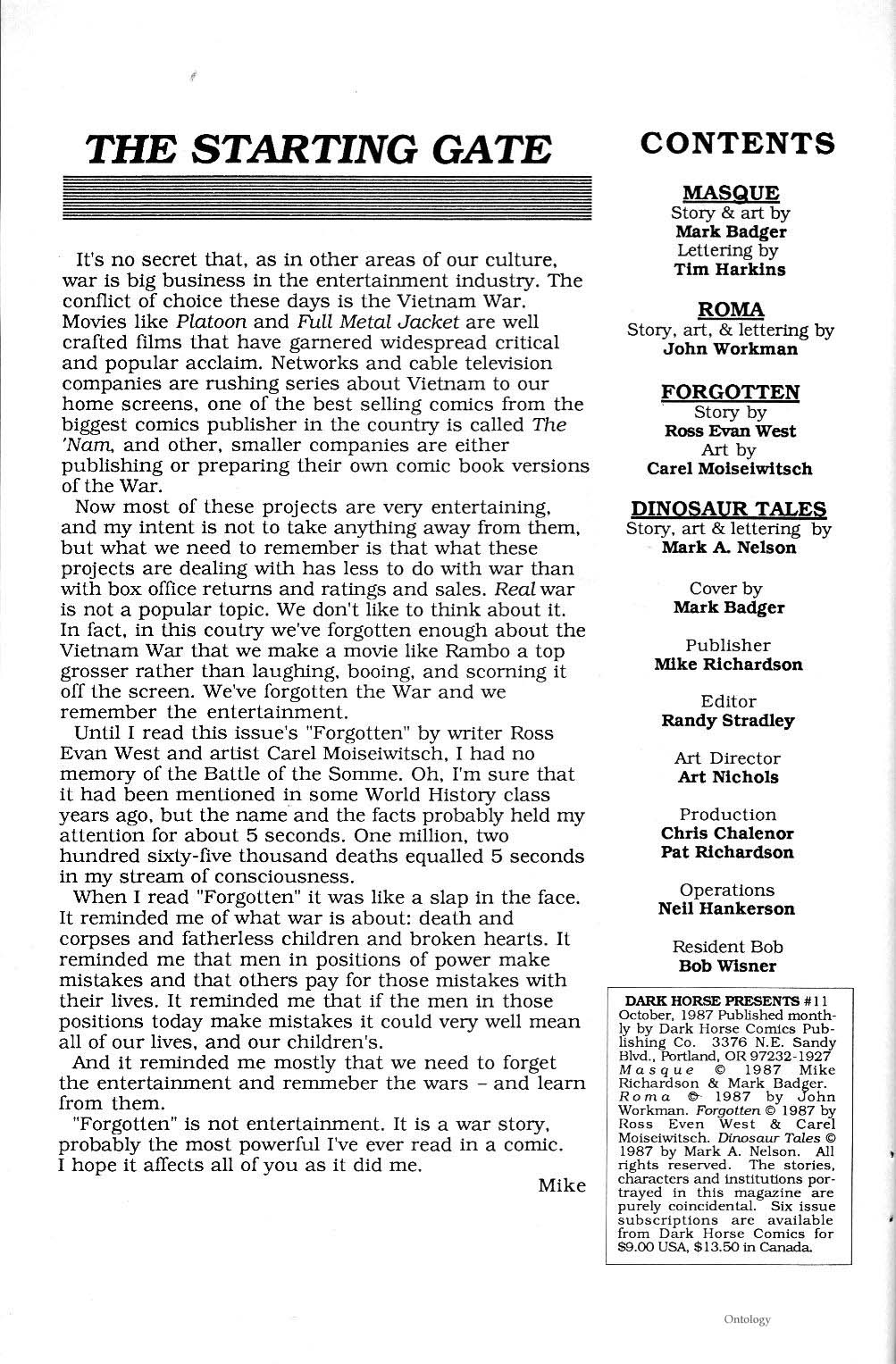 Read online Dark Horse Presents (1986) comic -  Issue #11 - 2