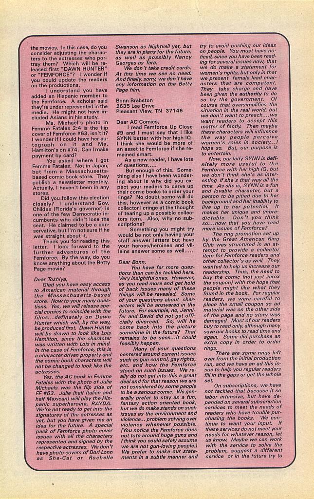 Read online Femforce comic -  Issue #81 - 30