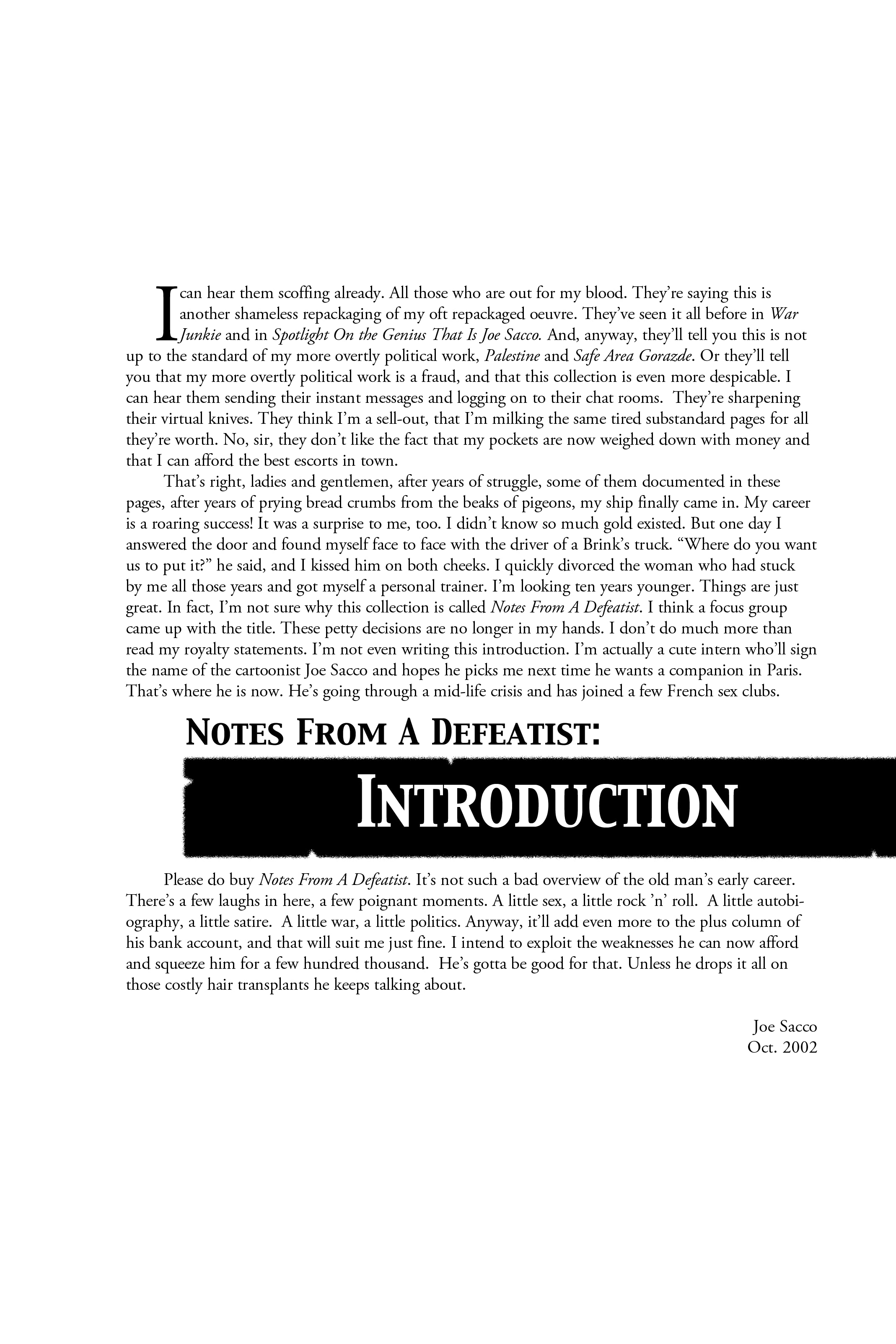 Read online Notes from a Defeatist comic -  Issue # TPB (Part 1) - 7
